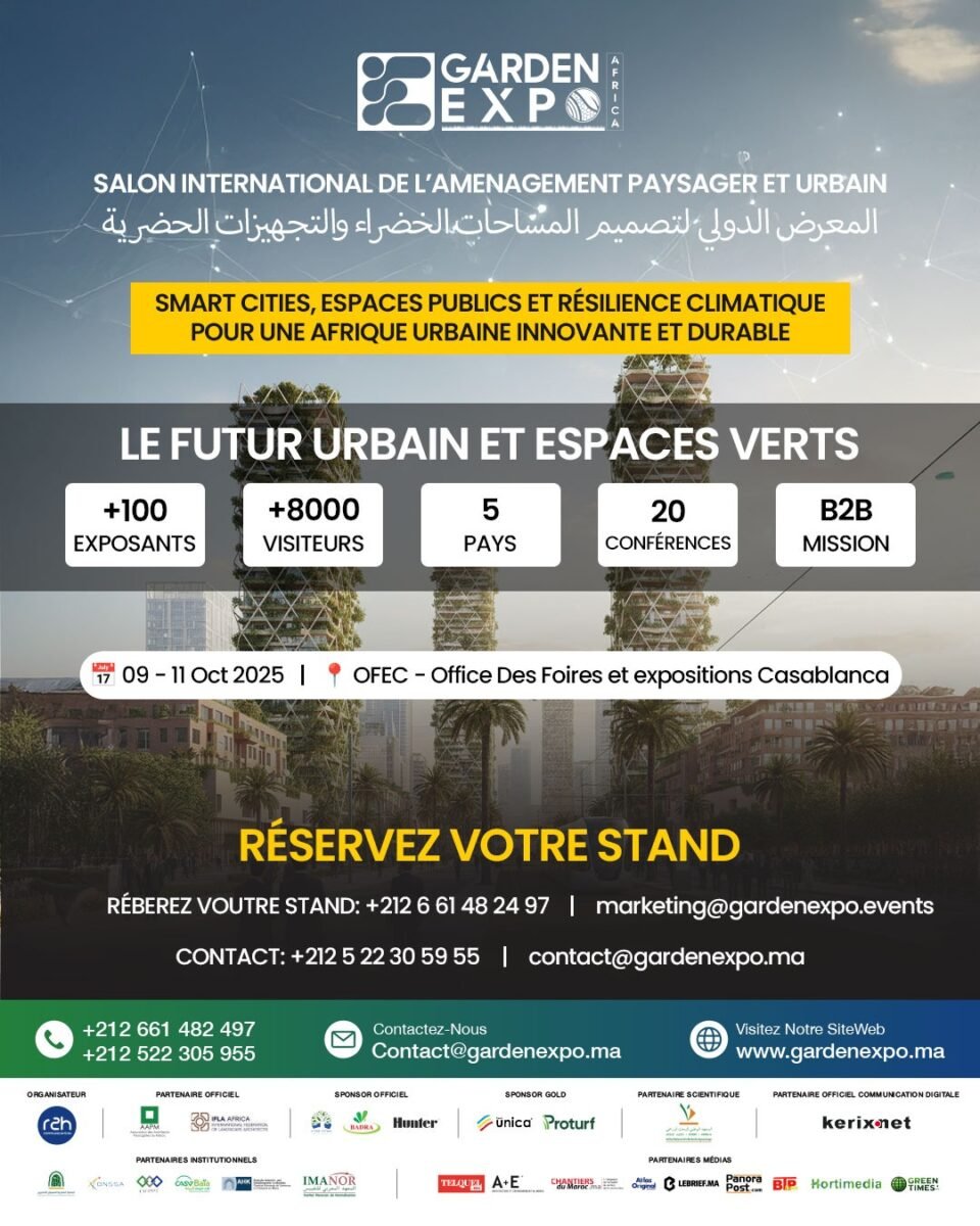 Garden Expo Africa 2025 finalise son écosystème de leaders. Plus que 4 stands stratégiques disponibles.
