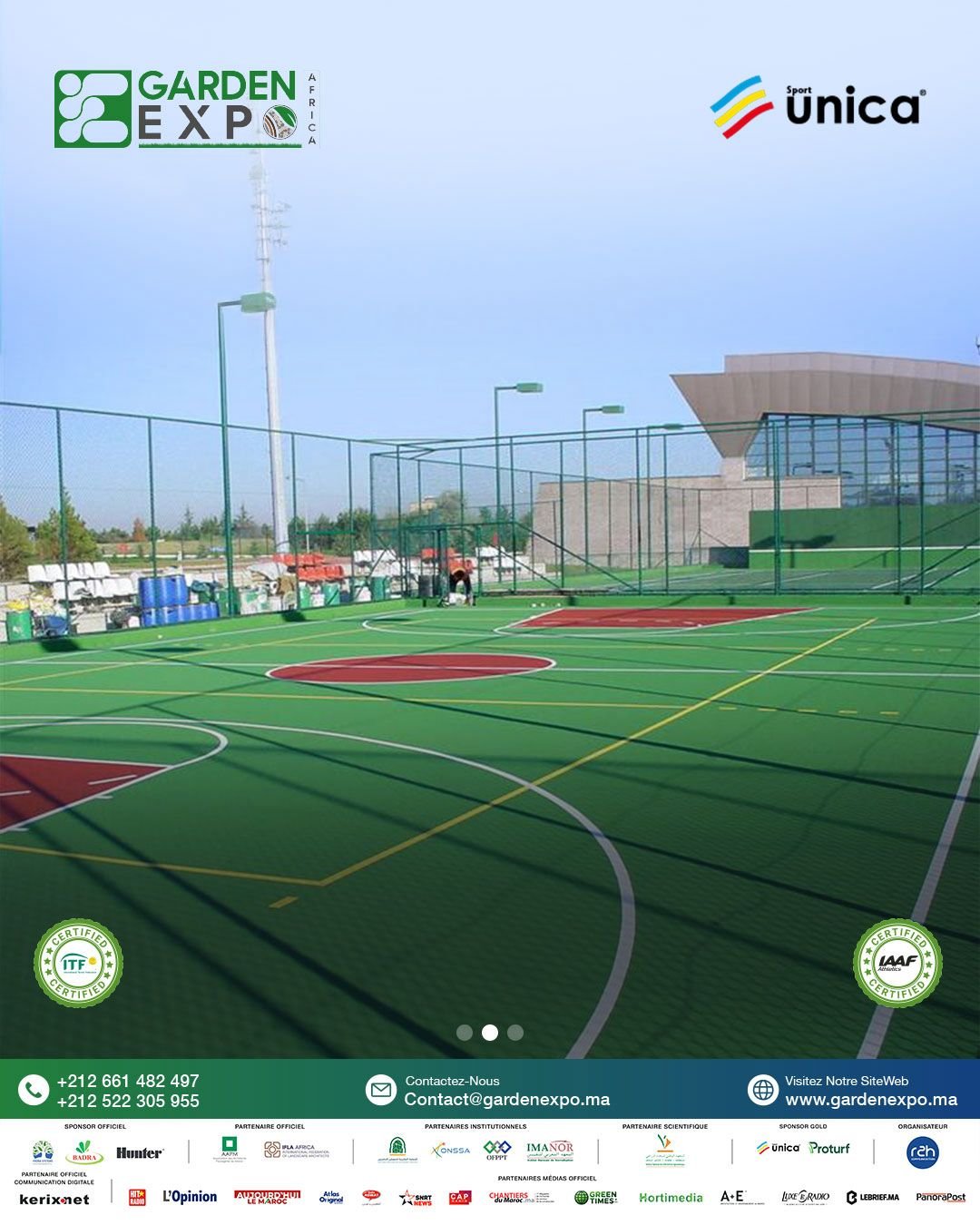 Athlète en pleine action sur une piste d'athlétisme de haute technologie, illustrant l'interaction entre le sportif et le sol.